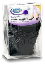 Scholl Pocket Ballerina Sabrina Black Patent 41/42