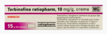 Terbinafina Ratiopharm MG, 10 mg/g-15 g x 1 creme bisnaga